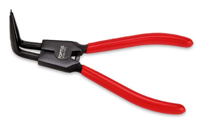 Съемник внешних стопорных колец изогнутый 10-32 мм, 170 мм, удлиненные TOPTUL DCBJ1382